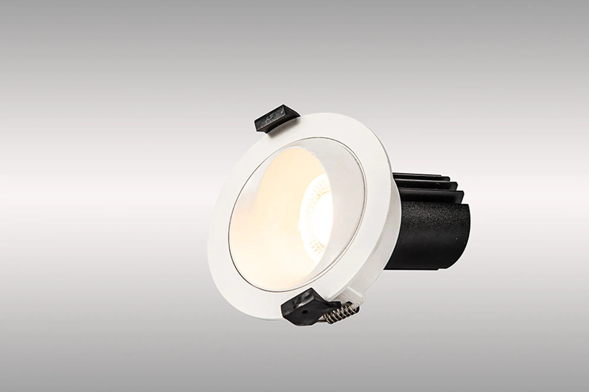 Bonia 12 Tridonic Powered 12W 3000K 1200lm 24° CRI>90 LED Engine White/White Fixed Recessed Spotlight, IP20 DM202424  Dlux Bonia 12